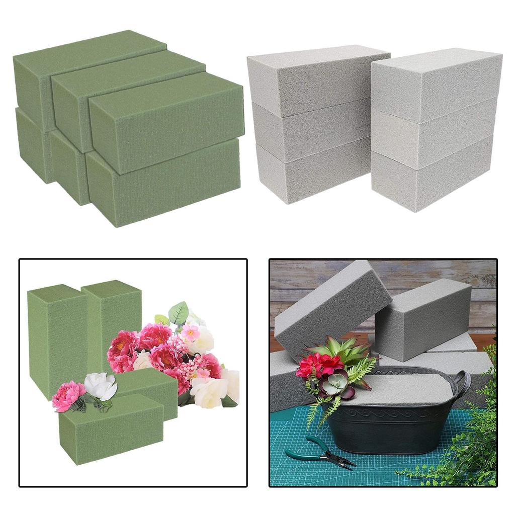 6Pcs Floral Foam Brick Flower Arrangement Foams Mud Party Craft Decorations
