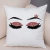 Home Decor Sexy Women Eyelash Pillow Cover Sofa Car Cartoon Eyes Print Cushion Cover Pillow Cover Funda De Almohada