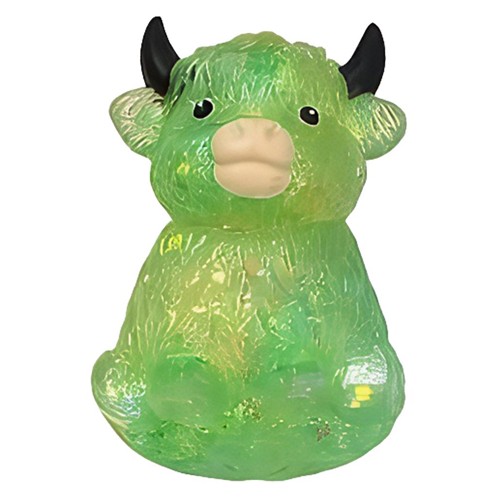 Highland Cow Slow Rising Sensory Fidget Toy Cute Animal Portable Squeeze Ball Easter Basket Stuffers Party Favors for Adults