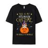 Beagle Pumpkin Halloween Tshirt For Men Hip Hop T Shirts 100 Cotton Streetwear Oversized Funny Tshirts