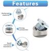 Ledaut M18X1.5 Bung And Plug Notched Style (2 Bungs/ 2 Plugs) Notched Style Fitting Bungs M18X1.5