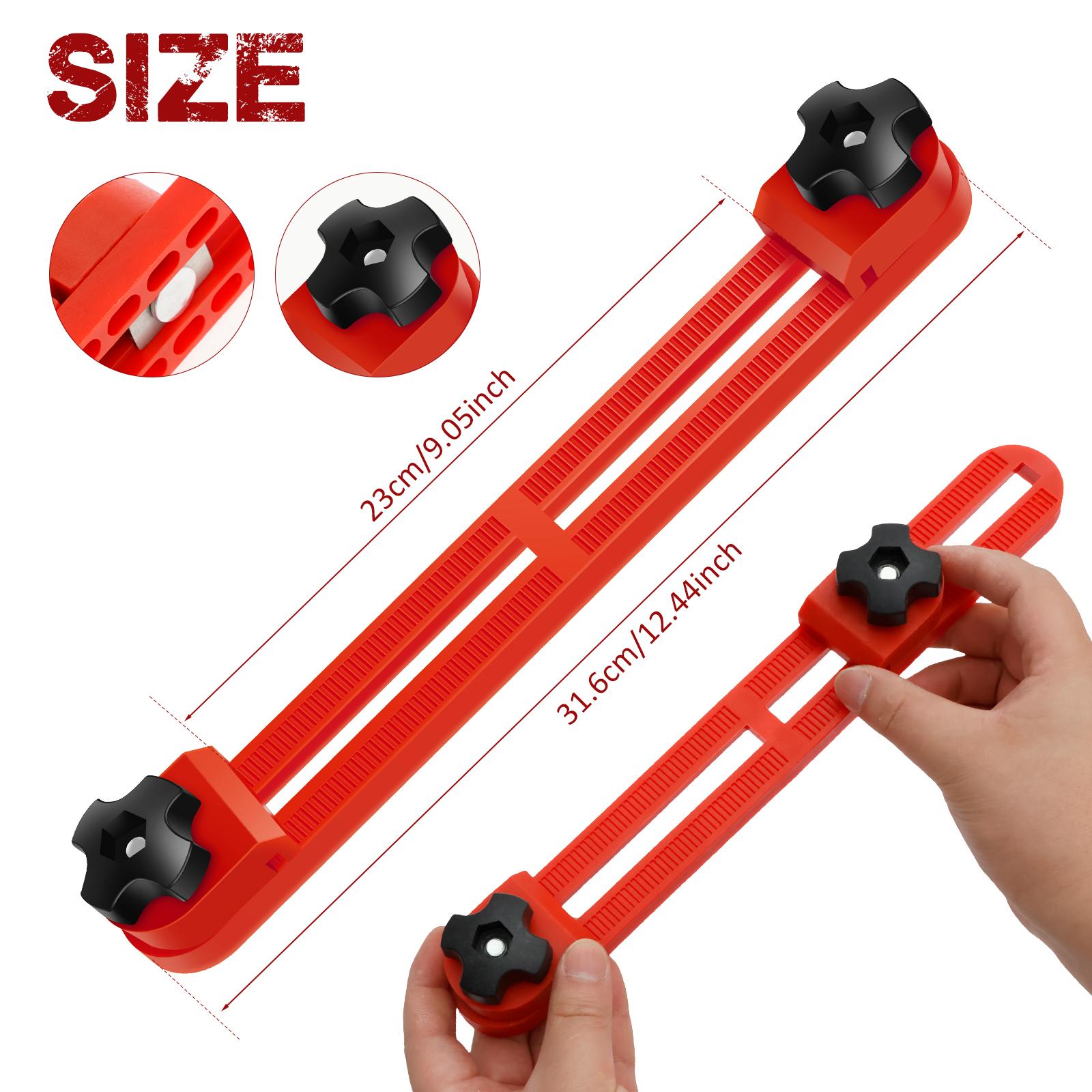 

Adjustable Circular Saw Guide Rail Woodworking Cutting Machine Base Guide Aluminum alloy Punch Plate Base For Precision Cutting