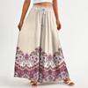 Women's Summer Wide Leg Pants High Waisted Flowing Pockets Fashion Casual Casual Bohemian Printed Beach Pants