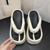 Thick-soled flip-flops women's fashion versatile casual pinch feet small cool slippers women's 2025 new summer wear