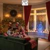 Glowing Willow 240 LED Christmas Tree Decoration 180 Cm Warm Blue Color