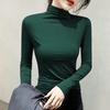 Black Turtleneck T-shirt Long Sleeve Tops Women Y2k Clothes Autumn Winter Korean Fashion Modal Elegant T-shirts for Women 2024