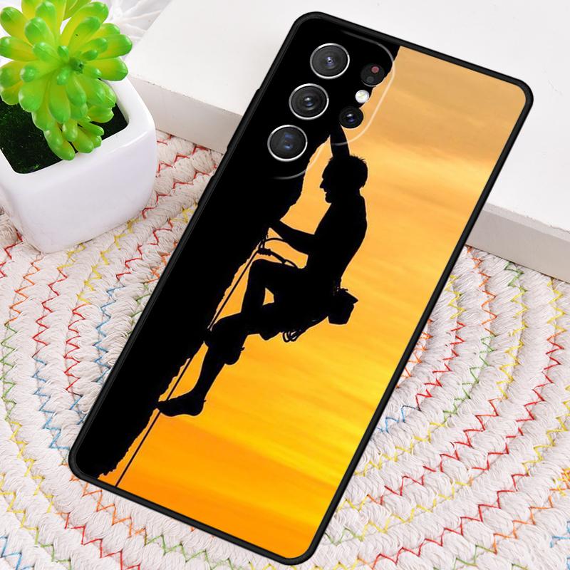 Mountain Climbing Silicone Phone Case For Samsung Galaxy note 10 pro S26 S25 S24 S23 S22 S21 Plus S25Ultra Capa Cover