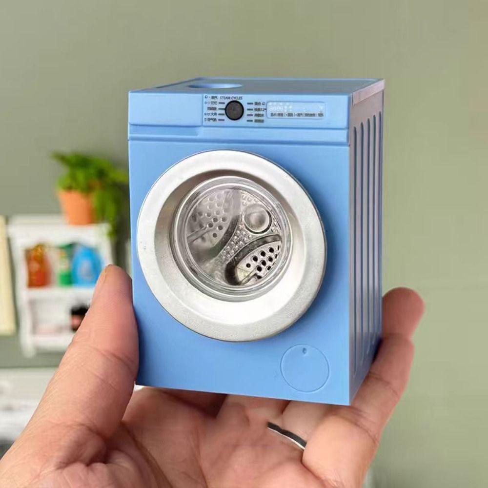 Dollhouse Miniature Simulation Drum Washing Machine Simulation 1:12 Furniture 1/12 Washing Machine Drum Washing Machine
