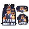 Student Schoolbag, Primary And Secondary School Student Backpack, Large Capacity, Cartoon Backpack, Satchel, Pencil Case, Three-Piece Set.