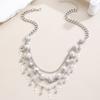 3Pcs/Set Women Jewelry Set Rhinestones Inlaid Imitation Pearls Charm Necklace Drop Earrings Bracelet Set Dating Commuting Jewelry Set