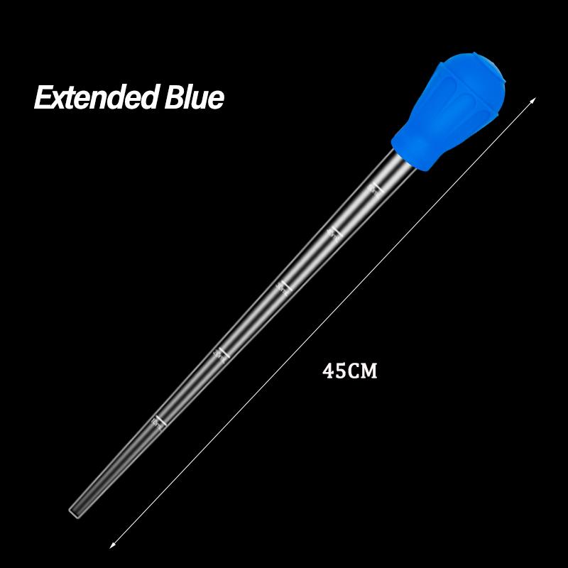 Manual Aquarium Gravel Cleaning Straw Fish Tank Water Changer Aquarium Clean Pipette Dropper Waste Remover with Extension Tube