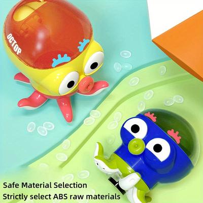 Interactive Octopus Toy Sprinkler Water Gun for Kids Vibrant Colors, Durable Plastic, Fun Bathroom Shower Play with Water Gun,Water Toy,Playful Design