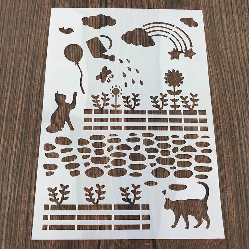 Șablon de Pictură pentru Copii Șablon de Desen de Perete Gol Șabloane Colorate de Graffiti pentru Copii pentru Embosarea Hârtiei, a Cărților