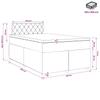 Box Spring Bed with Mattress Dark Green 120 X 200 Cm Velvet
