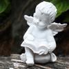Creative Angel Figurine Cute Garden Miniature Sculpture Painted Little Angel Statue  New Year