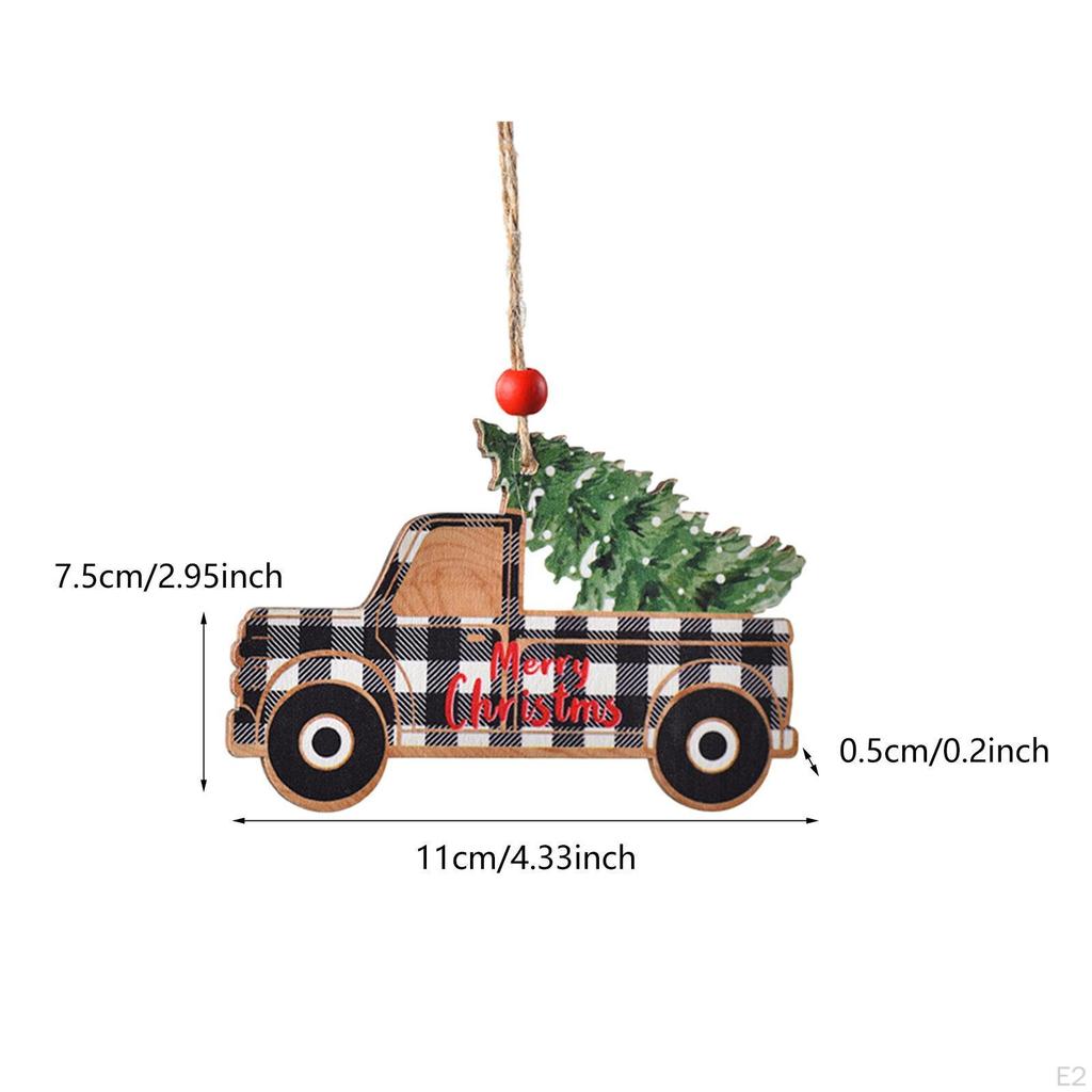 Auto Hängeschmuck Geschenke, Weihnachten Fahrzeug Holzschmuck, LKW für