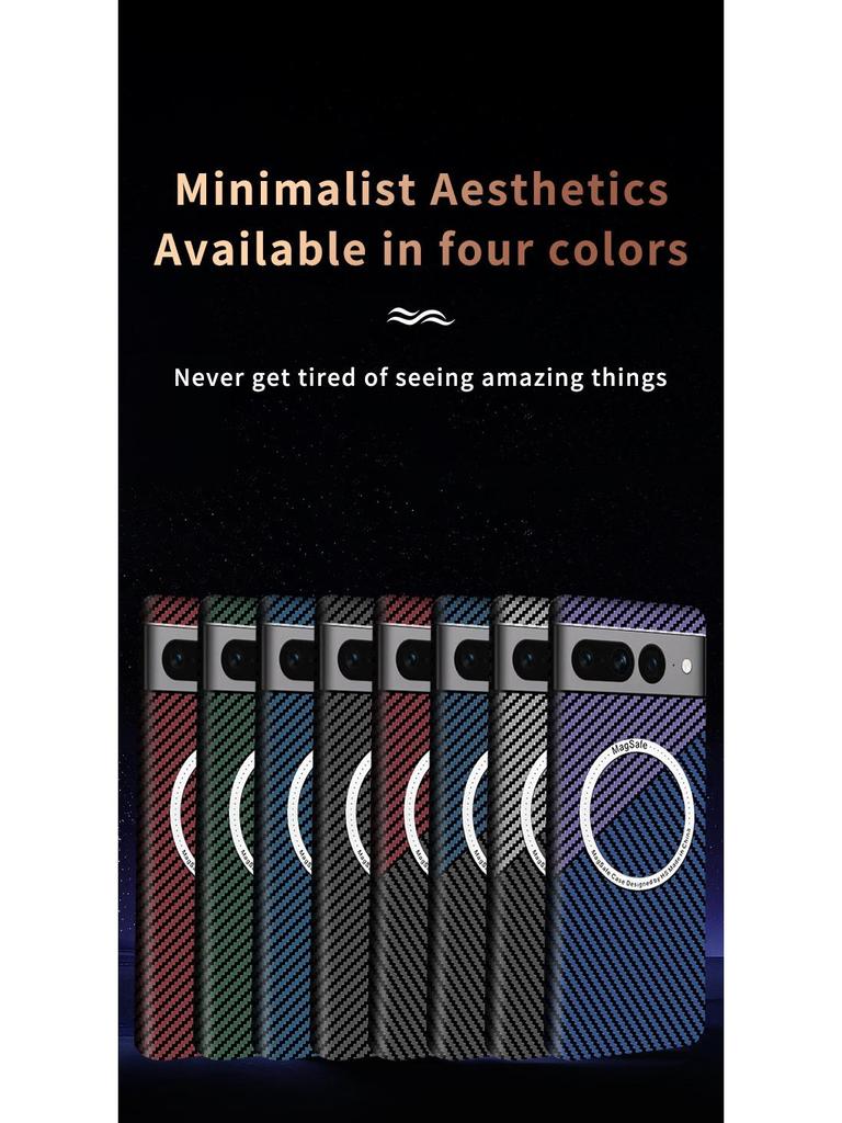 Google Pixel 7 Pro Magnetic Case: Wireless Charging & Carbon Fiber Protection for Pixel 7A