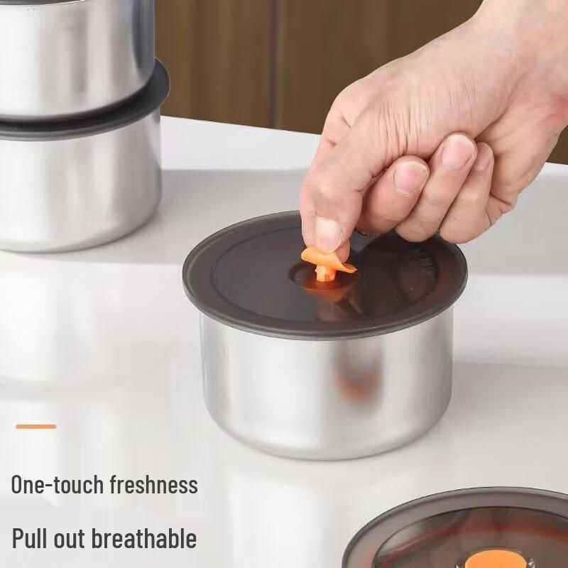 ZISIZ Stainless Steel Food Storage Container Set