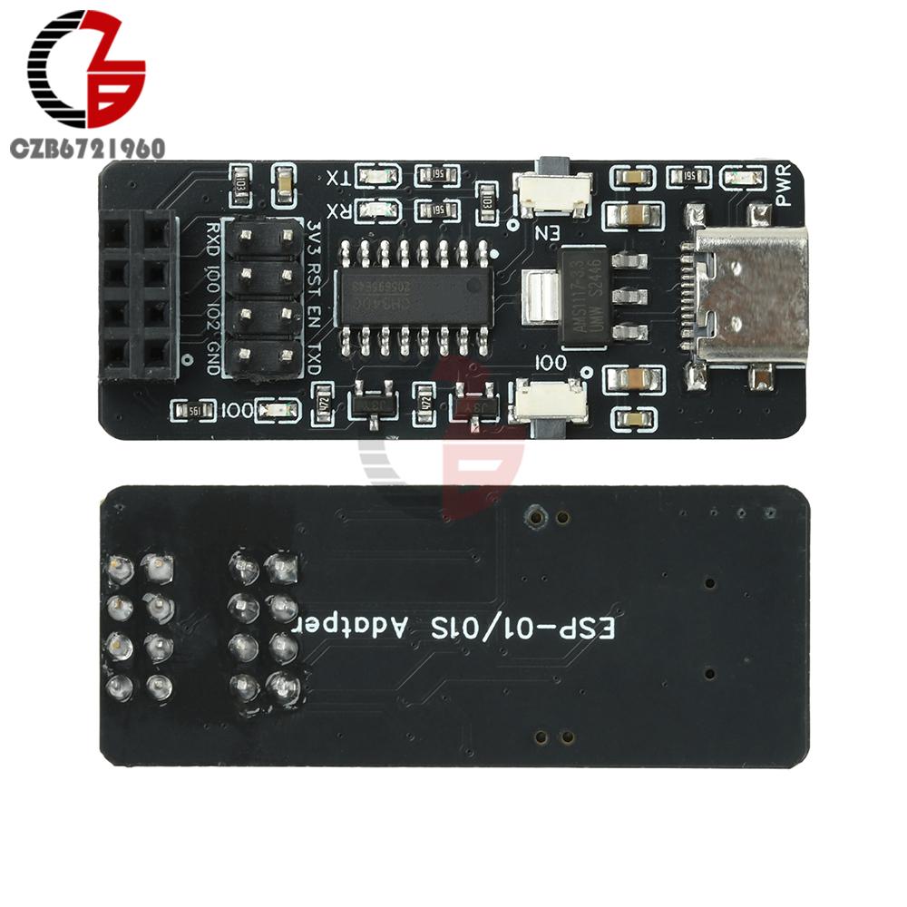 

ESP-01/01S Development Board Wireless Transmission Adapter Board ESP8266 Serial Port To Wifi CH340 Program Downloader Module