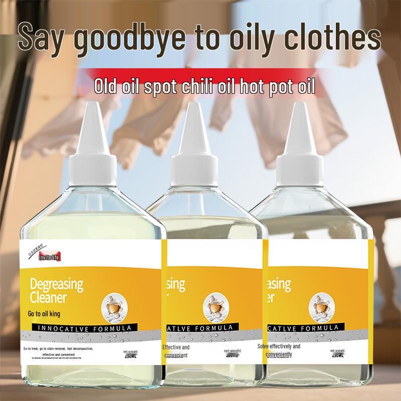 Degreaser King Clothing Oil Stain Remover for Stubborn Marks and Chili Oil.