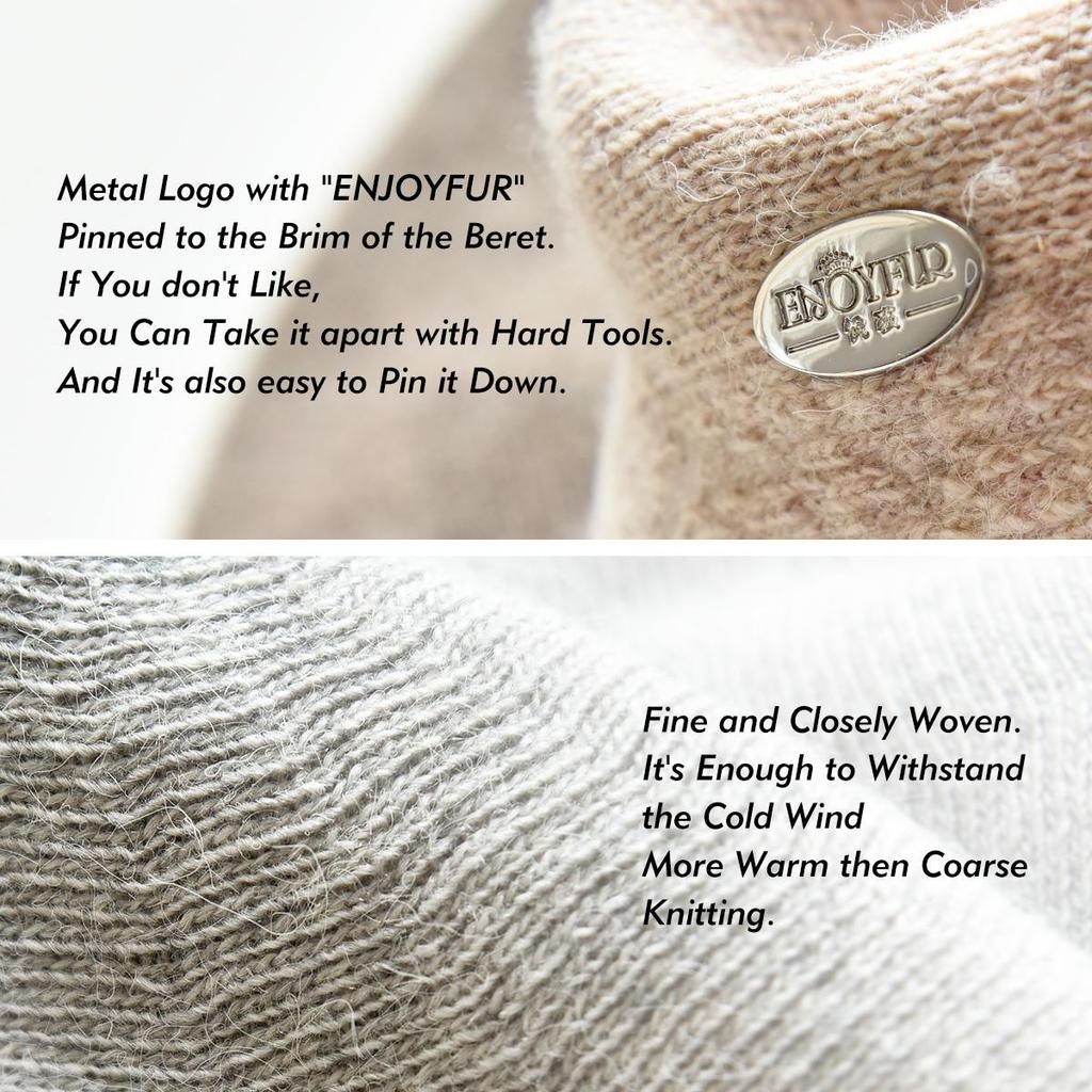 Womens Winter Beret Hat Knitted Beanie Cap Autumn Winter Hat French Classic Beret