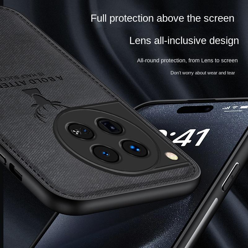 For OnePlus 12 Case Soft Cloth Deer Skin Protective Back Cover Case For OnePlus 12 11 11R 10T 9 10 Pro 9R Full Cover Phone Shell