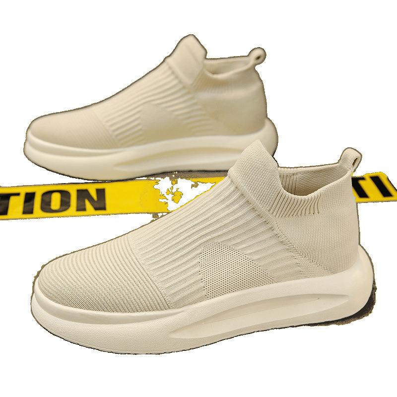 Summer Breathable Mesh Knitted Platform Casual Shoes Socks Trendy Shoes