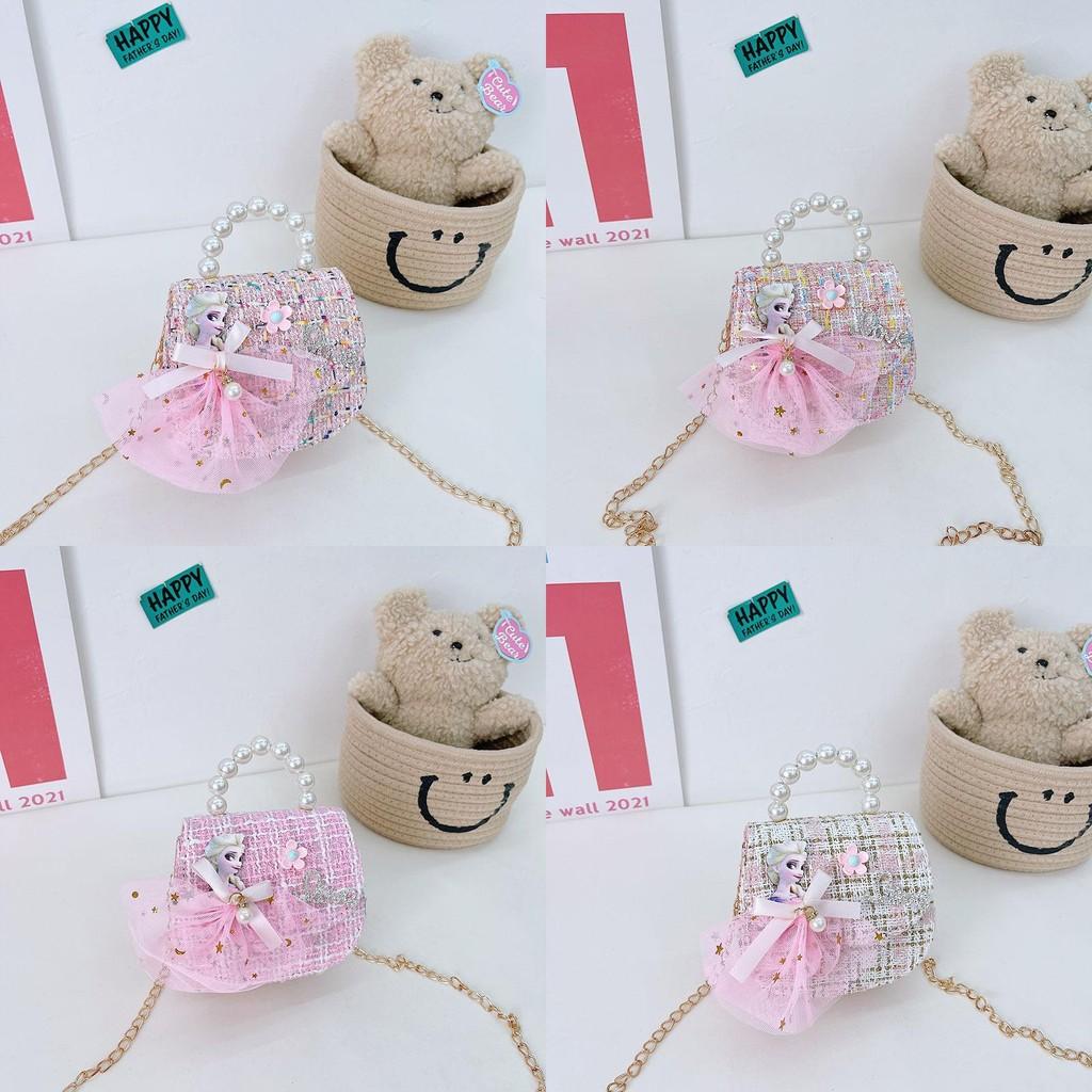 Adorable Mini Childrens Pearl Handbag Stylish Crossbody Bag For Girls