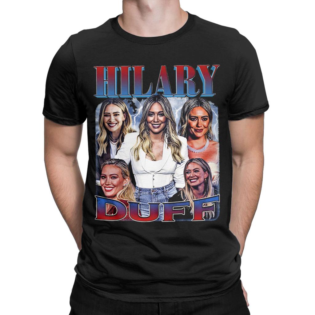 Men Women Hilary Duff T Shirt Cotton Printed Tee Shirts Clothing Outfits