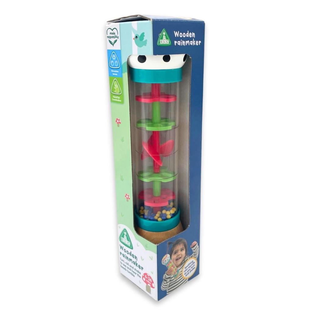 Early Learning Center Wooden Rainmaker Baby Musical Baby Authentic Toy, Rattle, Shaker, Instrument, Gift, 200923,