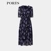 Ports Women's 'Flowing Dance' Printed V-Neck Dress