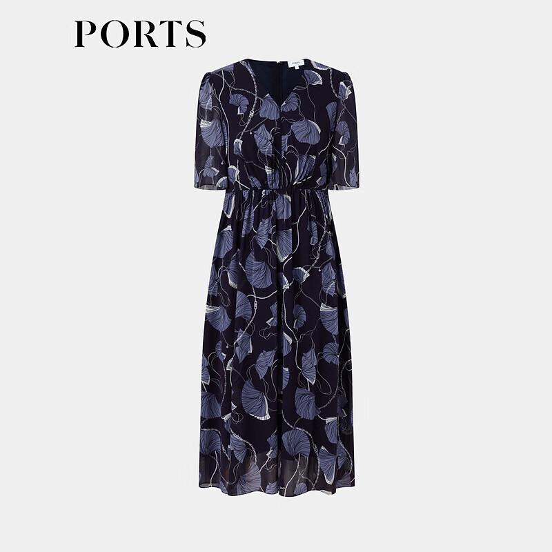 Ports Women's 'Flowing Dance' Printed V-Neck Dress