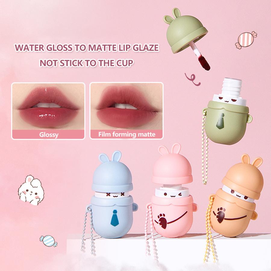 Lekka, nieprzywierająca filiżanka mgły wodnej Liptint Glaze górna warstwa na wargi do matowego makijażu w płynie