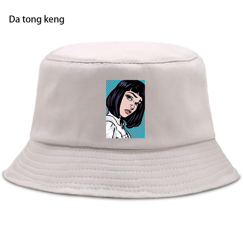 Anime HipHop MICHELANGELO Bucket Hat Women Unisex Summer Fishing Fisherman Cap Foldable Unisex Sun Caps Sunscreen Panama Beach Hats