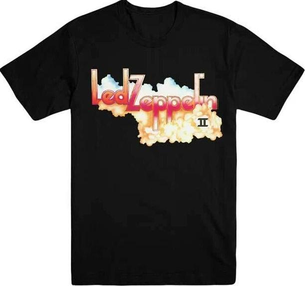 Led Zeppelin II Album Clouds Art, Classic Rock Folk Vtg Band Merch Tee Unisex S
