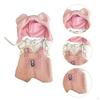 38cm Plüschpuppenkleidung Hemd Latzhose mit Hut, Plüschzubehör, Mode, Weiches Foto