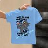 Dragon Tamer Summer Tshirt  Boys Sports Shirt  Girls Casual Top  Cartoon Print  Childrens Pure Cotton Short Sleeve Shirt