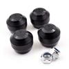 LEDISHUN Axle Sliders for Kawasaki Ninja Front and Rear Set 400/Z400 (2018-2022), (Black)