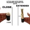 6" Brass Telescope with Wooden Box Vintage Mini Handheld Spyglass Nautical Marine Small Brass Telescope Pirate Navigation