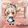 Portachiavi Acrilico Genshin Impact da 12cm Accessori Zaino Studente Hu Tao Yoimiya Zhongli Raiden Shogun Accessori Regali per Feste