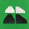 Bitshops_5 / 7 Holes L Type 2020 3030 4040 4545 Connection Plate Corner Bracket Joint Board For Aluminium Profiles - (Color: 4545L-5-Silver-1Pcs)
