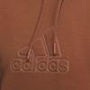Adidas Lounge Hooded Sweatshirt With Letter Logo Women Tops Brown IP0755