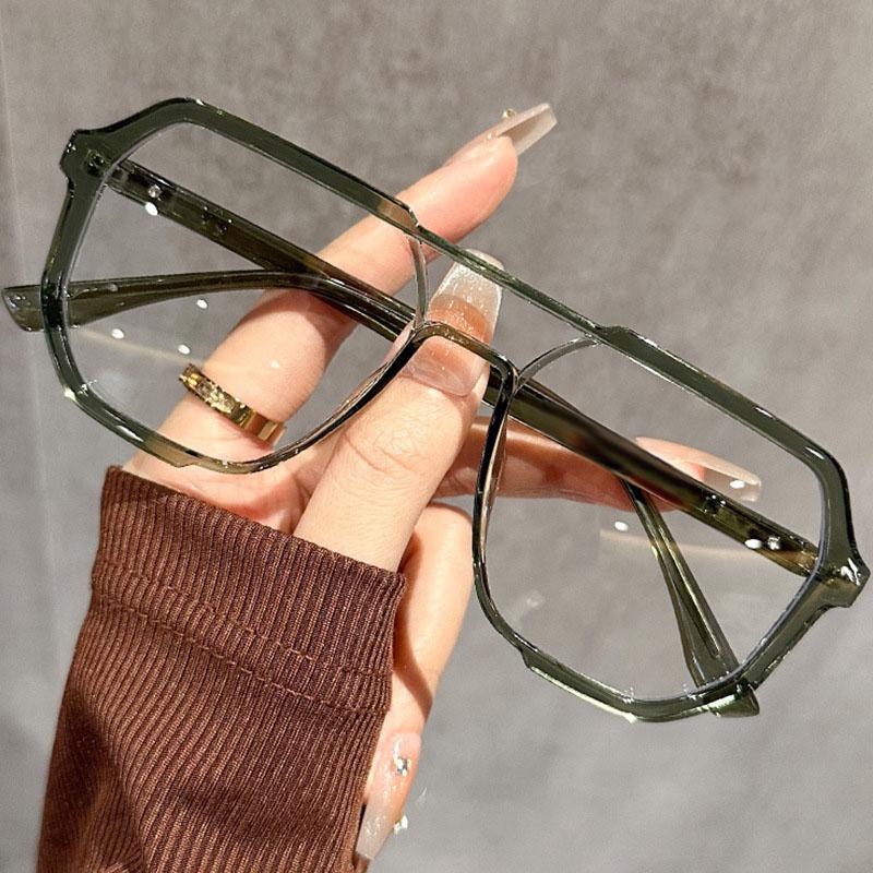 

Pilot Handsome Double Beam Men s Glasses Frame Ultra Light Large Frame Fashionable Blue Light Glasses Men Optical Glasses 9006