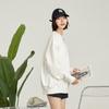 MLB New York Yankees Cartoon Rabbit Print Loose Crewneck Long Sleeve Sweatshirt Unisex sweatshirt Cream 3AMTQ0131-50CRS
