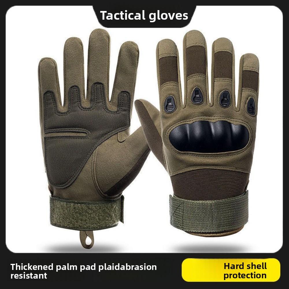 Shock-absorbing Racing Finger Mittens Wear-Resistant Men Full Finger Gloves Men Male