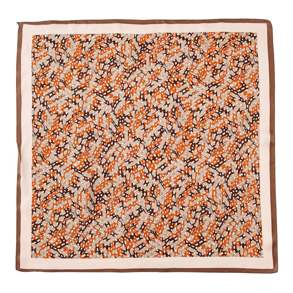 Mulberry silk scarf  new retro winter beautiful ginkgo printing four seasons shawl sunscreen dual-purpose
