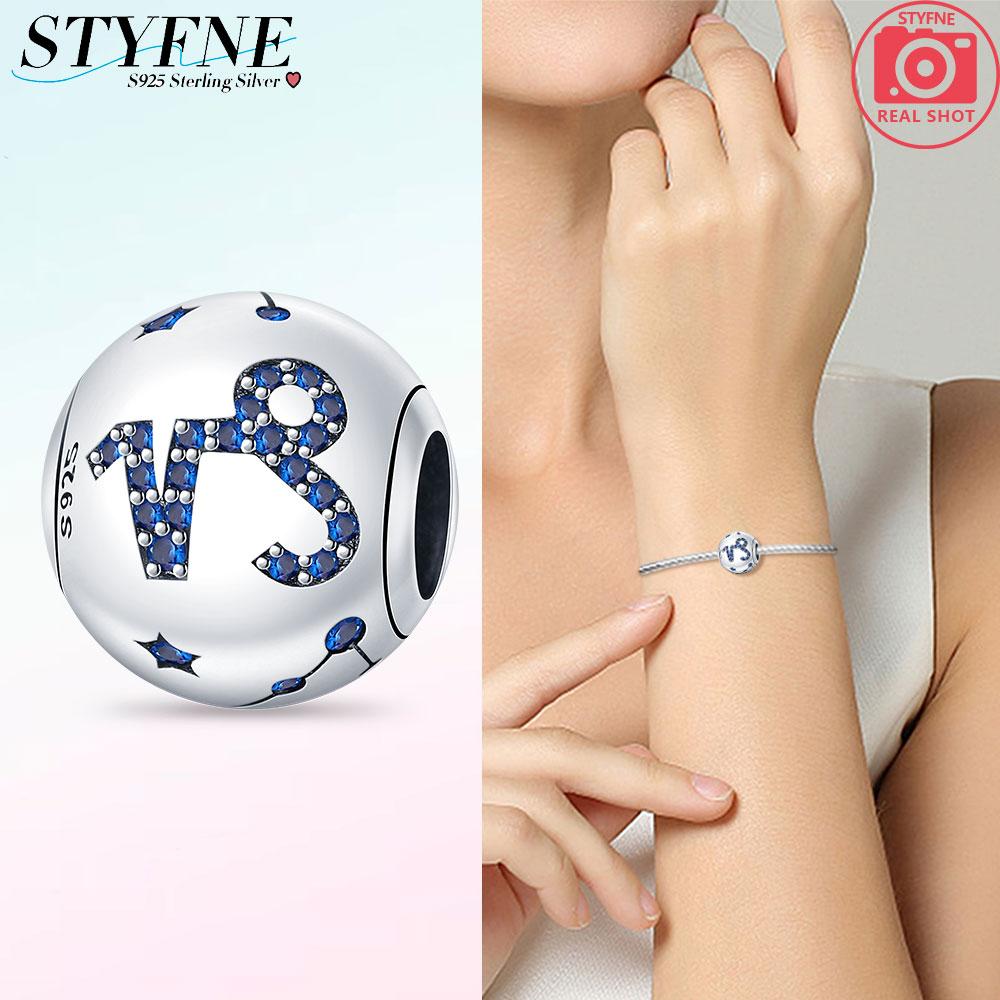 Perles exquises Gémeaux Zircon blanc Douze signes du zodiaque Breloques originales en cuivre S'adaptent au bracelet Femmes Cadeaux de vacances Anniversaire
