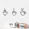 Taza de Café Arte de Pared Metálico Alambre de Hierro Negro Vintage Decoración de Pared para Cafetería Temática Rústica Señal Colgante de Pared para Bar Cocina Restaurante Tienda Hogar