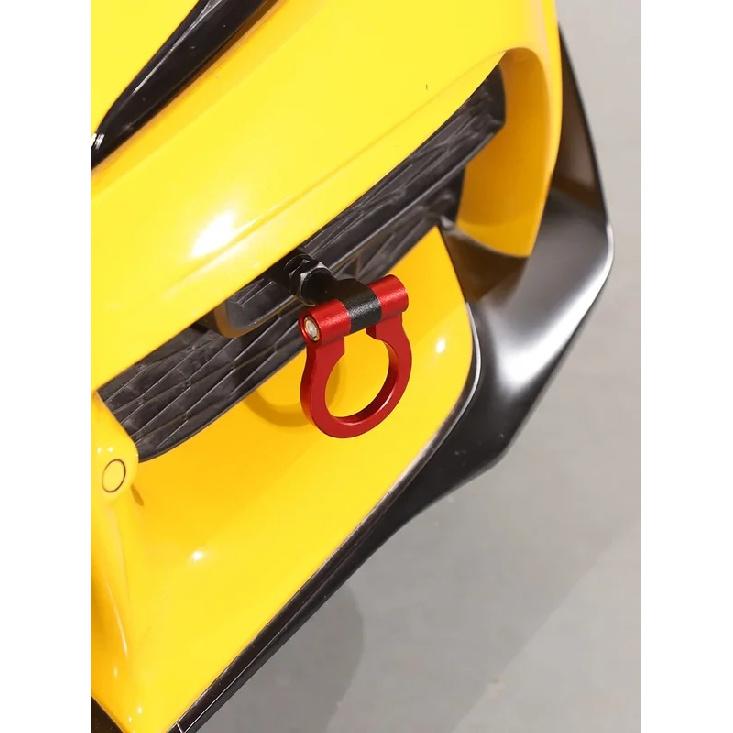 For Toyota GR Supra MK5 A90 2019-2024 Aluminum Alloy Red Car Forward Trailer Hook Tow Ring Bumper Tow Hook Trim Car Accessories
