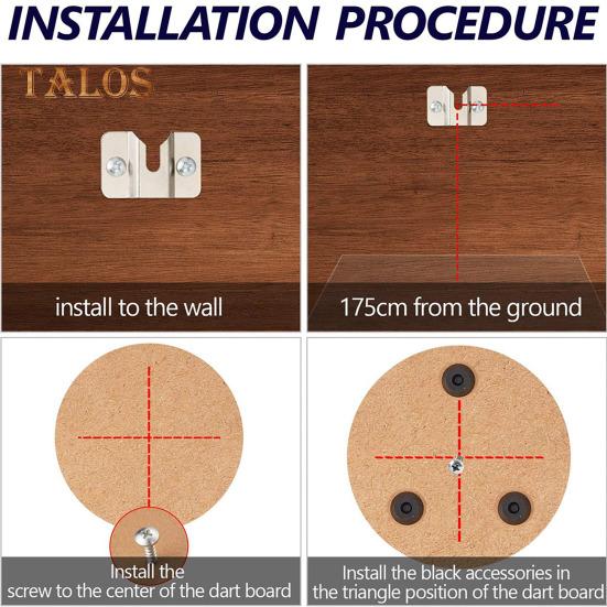 1 Set Dartboard Mounting Bracket Easy Installation Dartboard Wall Hanging Hook Durable Dartboard Holder for